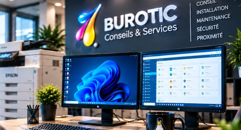 Aperçu du site vitrine Burotic Conseils & Services réalisé par Safe Activity