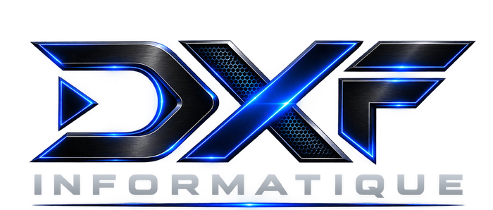 Nouveau logo DXF Informatique modernisé